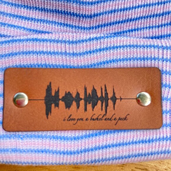 I Love You A Bushel And A Peck Soundwave Newborn Baby Beanie - Premade - Picture 2 of 9